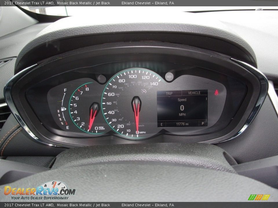 2017 Chevrolet Trax LT AWD Mosaic Black Metallic / Jet Black Photo #14