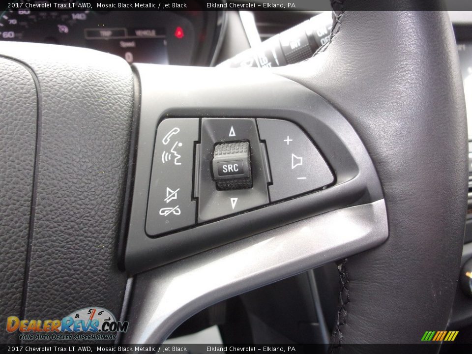 2017 Chevrolet Trax LT AWD Mosaic Black Metallic / Jet Black Photo #16