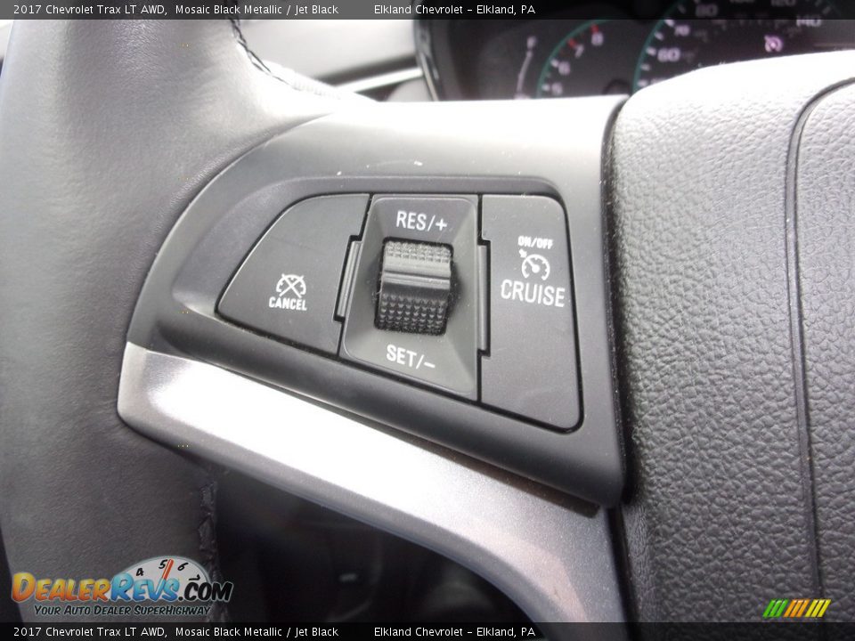 2017 Chevrolet Trax LT AWD Mosaic Black Metallic / Jet Black Photo #17