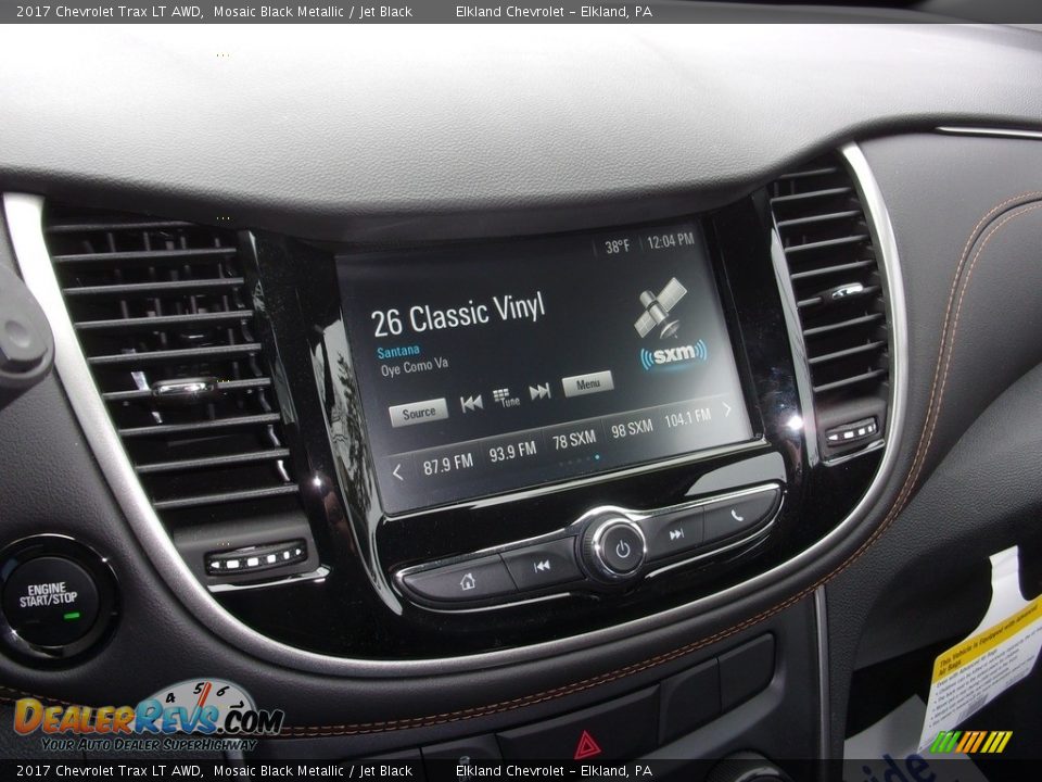 2017 Chevrolet Trax LT AWD Mosaic Black Metallic / Jet Black Photo #18