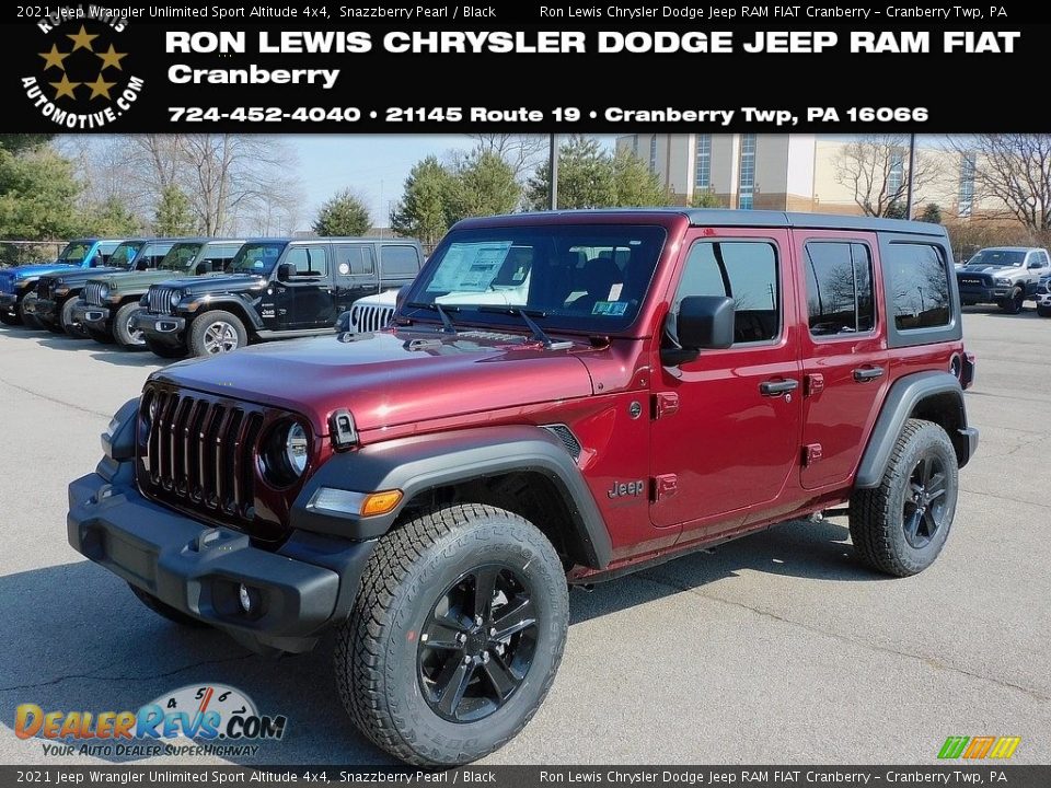 2021 Jeep Wrangler Unlimited Sport Altitude 4x4 Snazzberry Pearl / Black Photo #1