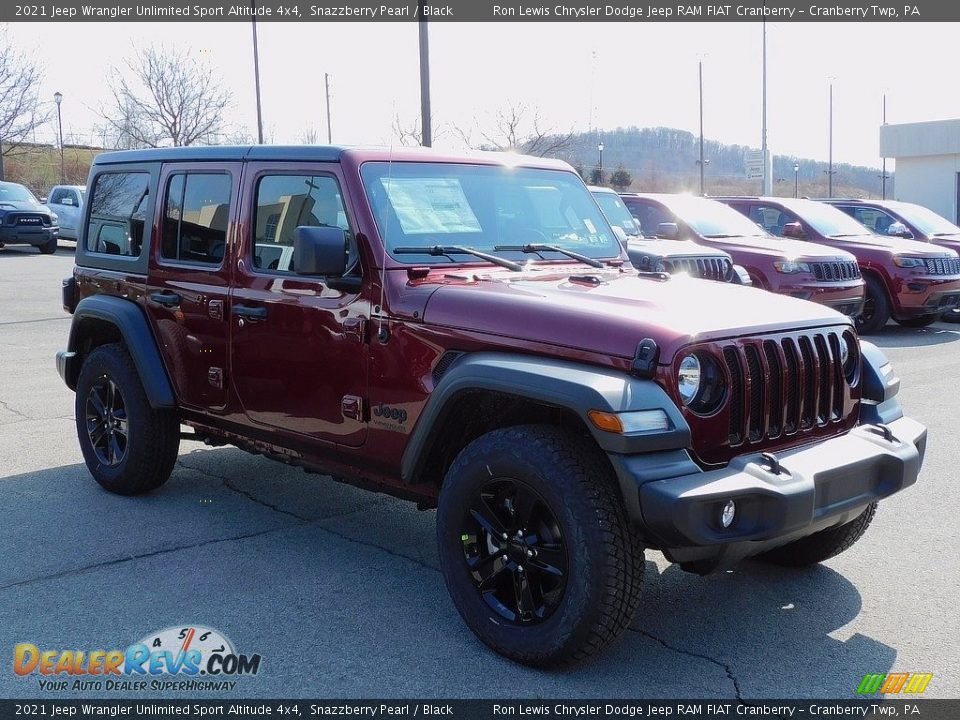 2021 Jeep Wrangler Unlimited Sport Altitude 4x4 Snazzberry Pearl / Black Photo #3