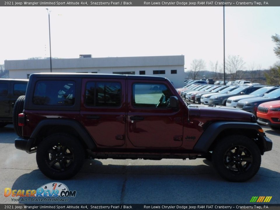 2021 Jeep Wrangler Unlimited Sport Altitude 4x4 Snazzberry Pearl / Black Photo #4