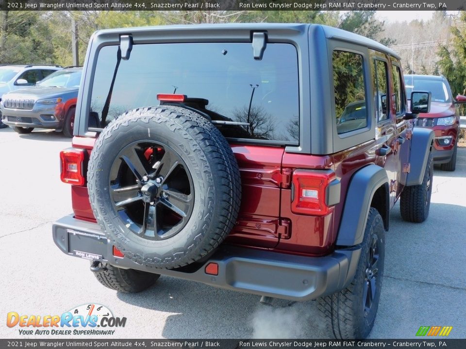 2021 Jeep Wrangler Unlimited Sport Altitude 4x4 Snazzberry Pearl / Black Photo #5