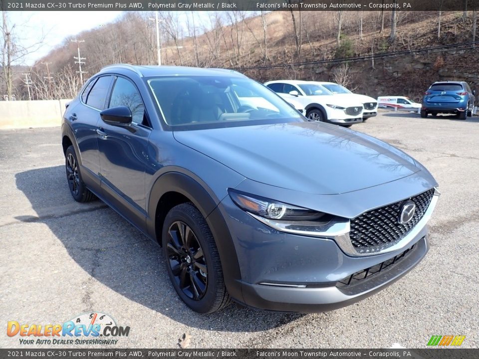 2021 Mazda CX-30 Turbo Premium Plus AWD Polymetal Gray Metallic / Black Photo #3