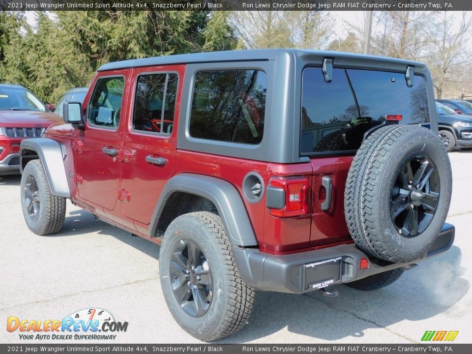 2021 Jeep Wrangler Unlimited Sport Altitude 4x4 Snazzberry Pearl / Black Photo #7