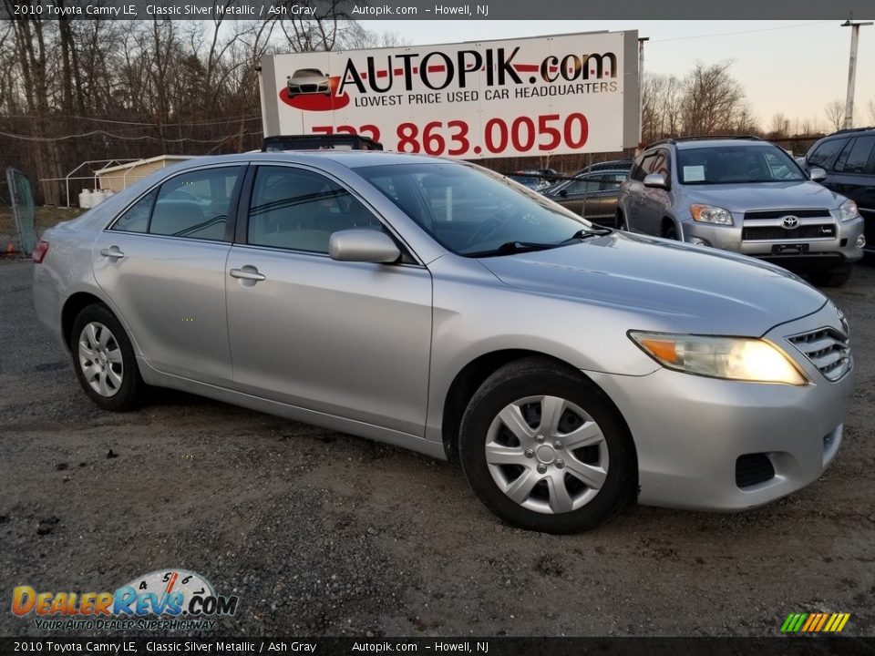 2010 Toyota Camry LE Classic Silver Metallic / Ash Gray Photo #1