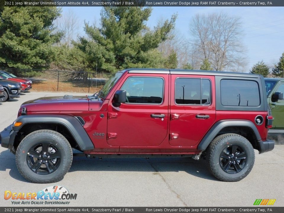 2021 Jeep Wrangler Unlimited Sport Altitude 4x4 Snazzberry Pearl / Black Photo #8