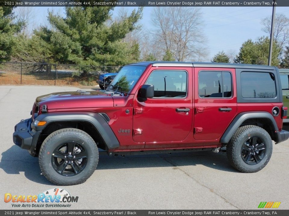 2021 Jeep Wrangler Unlimited Sport Altitude 4x4 Snazzberry Pearl / Black Photo #9