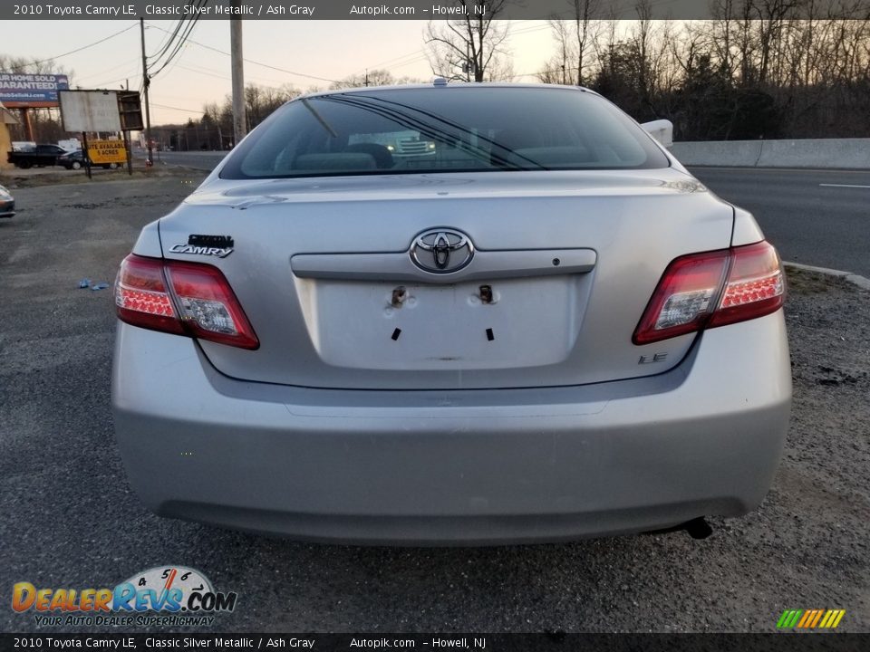 2010 Toyota Camry LE Classic Silver Metallic / Ash Gray Photo #4