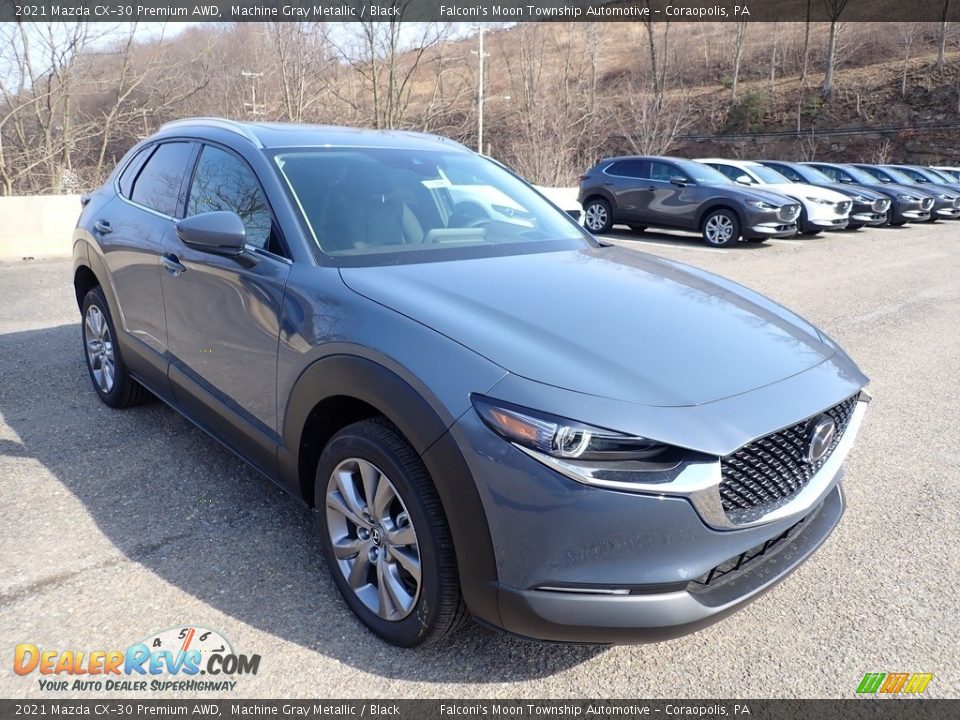 2021 Mazda CX-30 Premium AWD Machine Gray Metallic / Black Photo #3