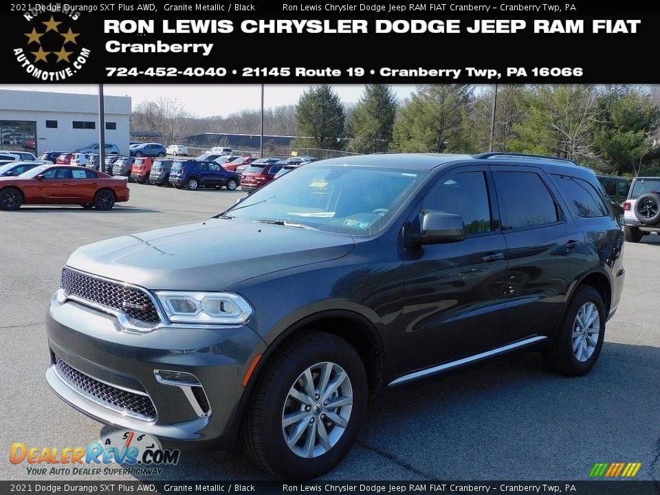 2021 Dodge Durango SXT Plus AWD Granite Metallic / Black Photo #1