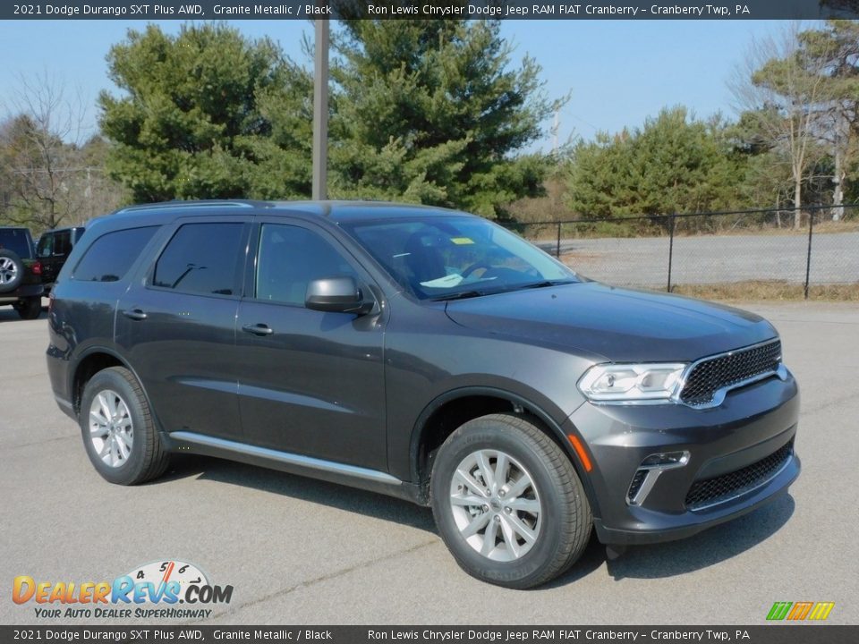 2021 Dodge Durango SXT Plus AWD Granite Metallic / Black Photo #3