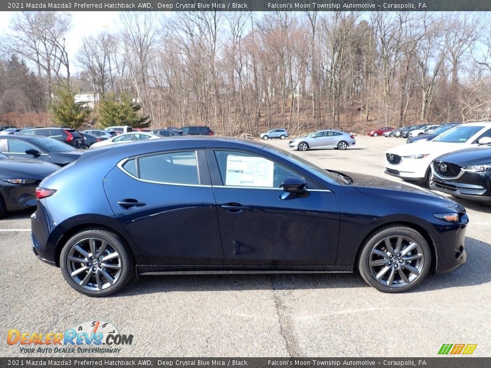 Deep Crystal Blue Mica 2021 Mazda Mazda3 Preferred Hatchback AWD Photo #1