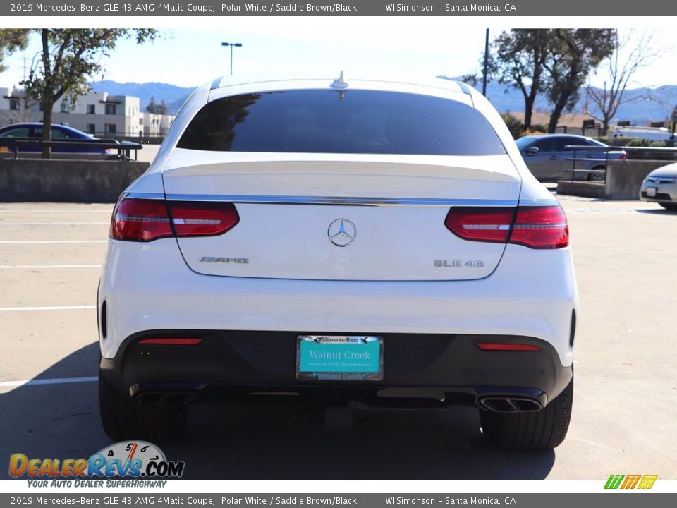 2019 Mercedes-Benz GLE 43 AMG 4Matic Coupe Polar White / Saddle Brown/Black Photo #6