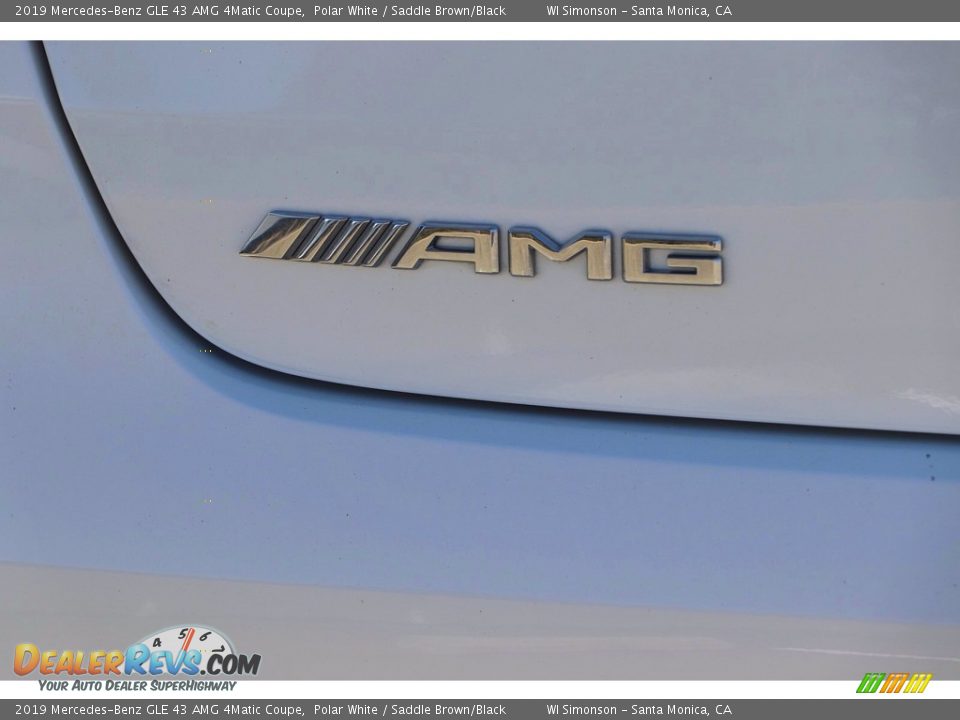 2019 Mercedes-Benz GLE 43 AMG 4Matic Coupe Polar White / Saddle Brown/Black Photo #7