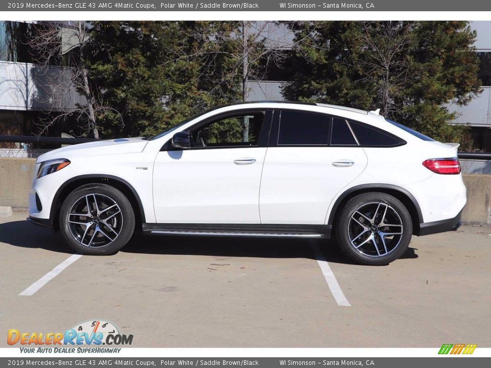 2019 Mercedes-Benz GLE 43 AMG 4Matic Coupe Polar White / Saddle Brown/Black Photo #9