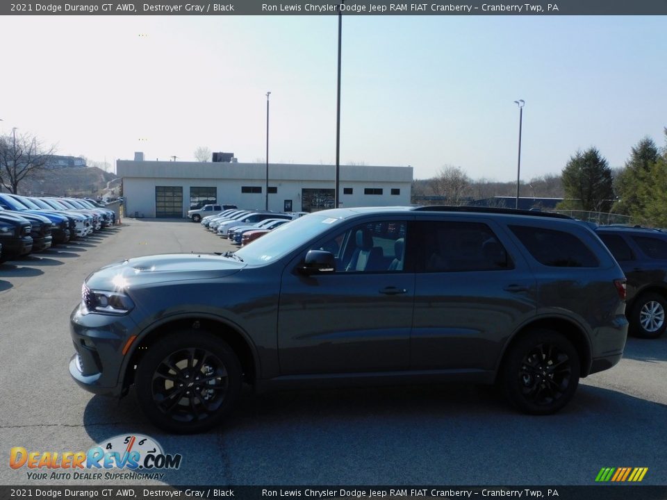 2021 Dodge Durango GT AWD Destroyer Gray / Black Photo #9