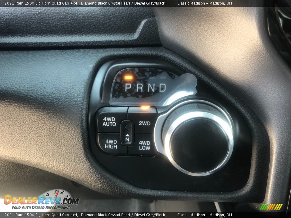 2021 Ram 1500 Big Horn Quad Cab 4x4 Diamond Black Crystal Pearl / Diesel Gray/Black Photo #8
