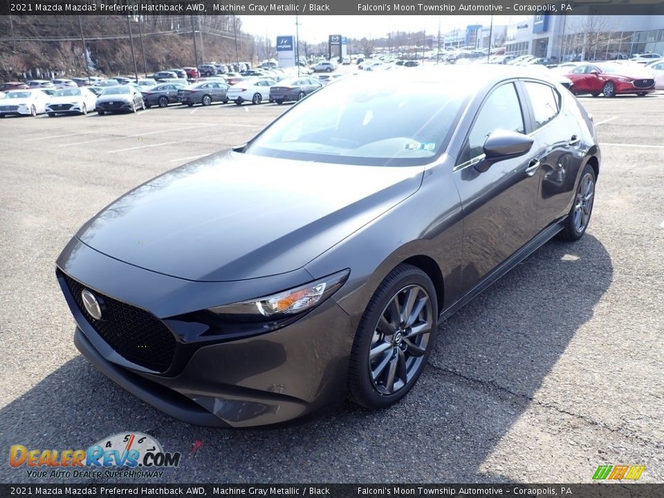 2021 Mazda Mazda3 Preferred Hatchback AWD Machine Gray Metallic / Black Photo #5