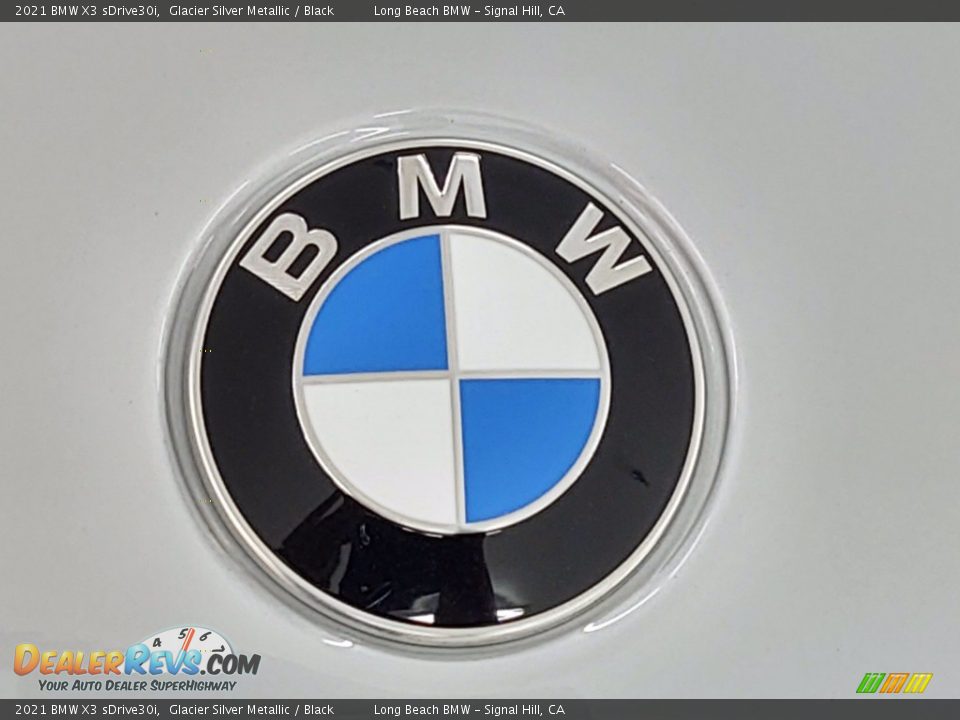 2021 BMW X3 sDrive30i Glacier Silver Metallic / Black Photo #5