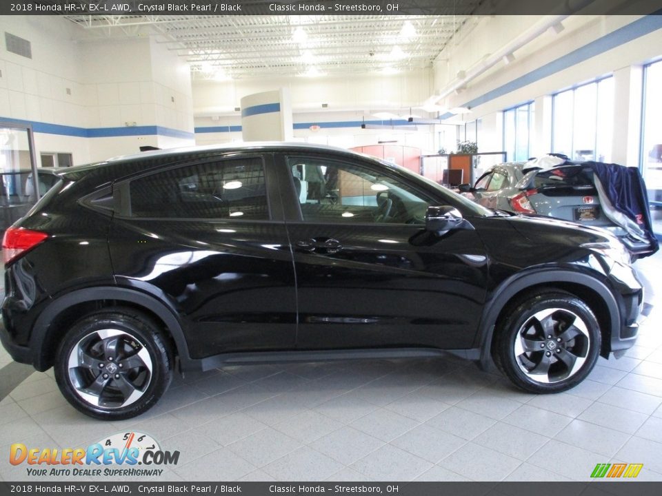 2018 Honda HR-V EX-L AWD Crystal Black Pearl / Black Photo #4