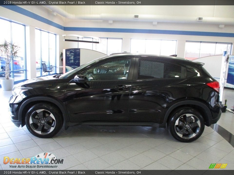 2018 Honda HR-V EX-L AWD Crystal Black Pearl / Black Photo #10