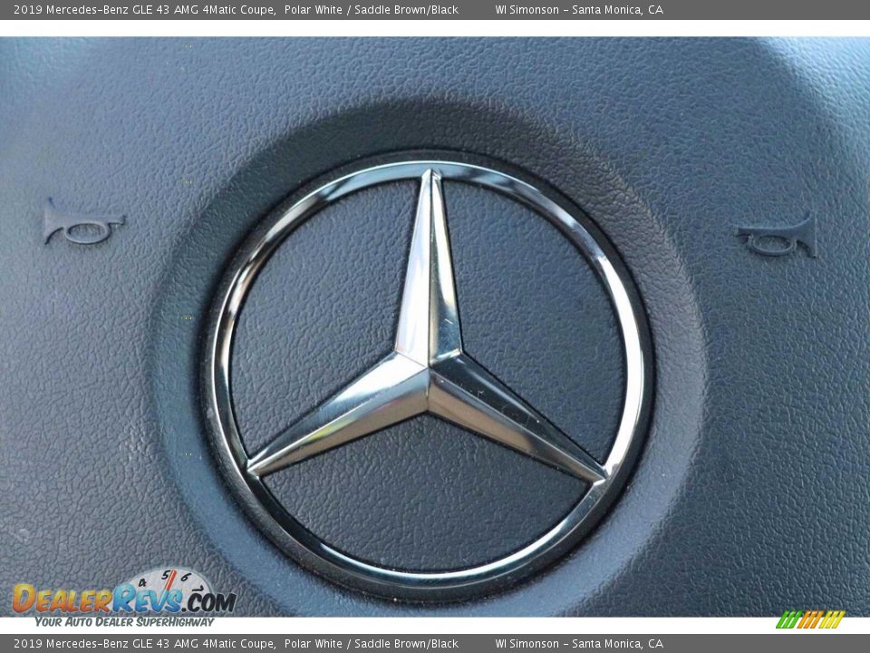 2019 Mercedes-Benz GLE 43 AMG 4Matic Coupe Polar White / Saddle Brown/Black Photo #34
