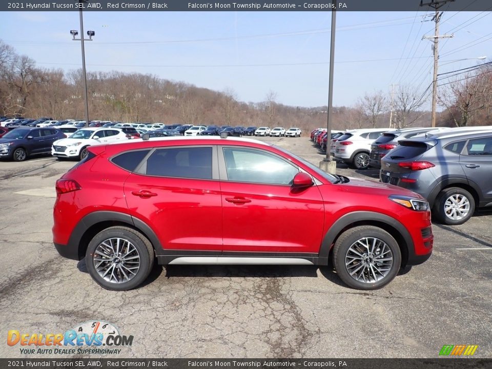 2021 Hyundai Tucson SEL AWD Red Crimson / Black Photo #1