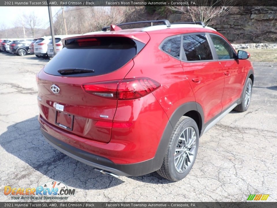 2021 Hyundai Tucson SEL AWD Red Crimson / Black Photo #2