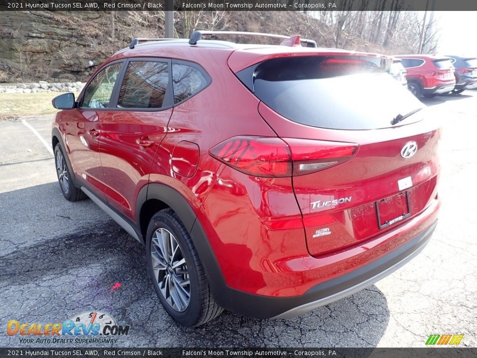 2021 Hyundai Tucson SEL AWD Red Crimson / Black Photo #6