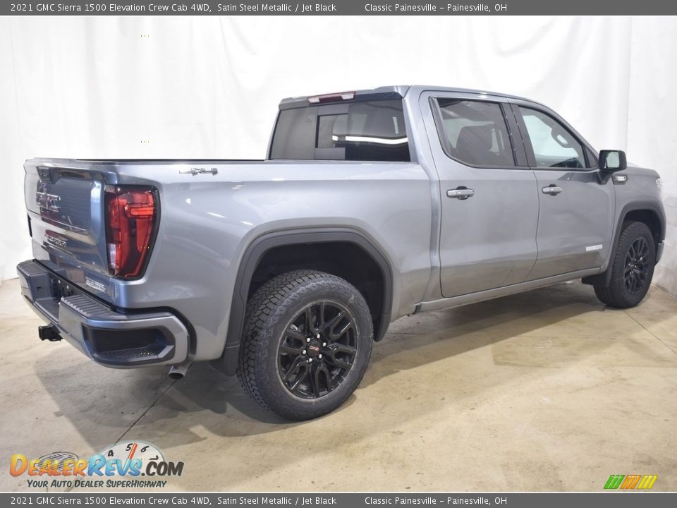 2021 GMC Sierra 1500 Elevation Crew Cab 4WD Satin Steel Metallic / Jet Black Photo #2