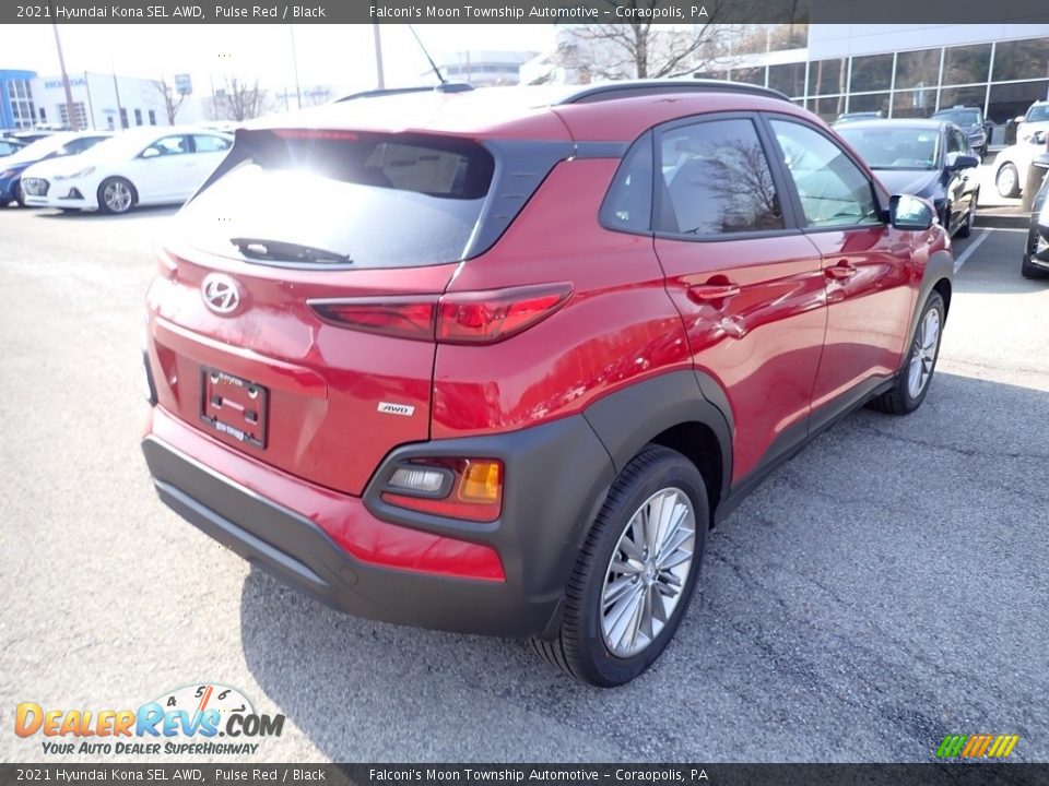 2021 Hyundai Kona SEL AWD Pulse Red / Black Photo #2