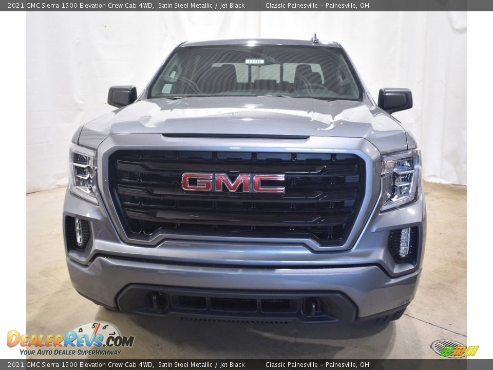 2021 GMC Sierra 1500 Elevation Crew Cab 4WD Satin Steel Metallic / Jet Black Photo #4