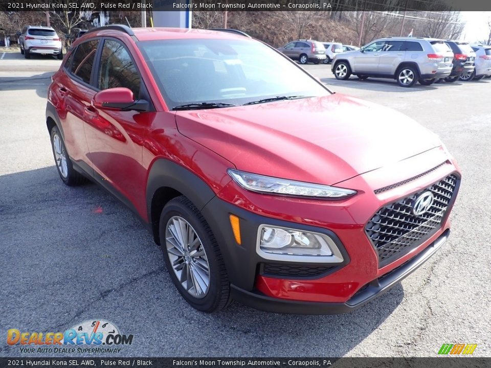 2021 Hyundai Kona SEL AWD Pulse Red / Black Photo #3