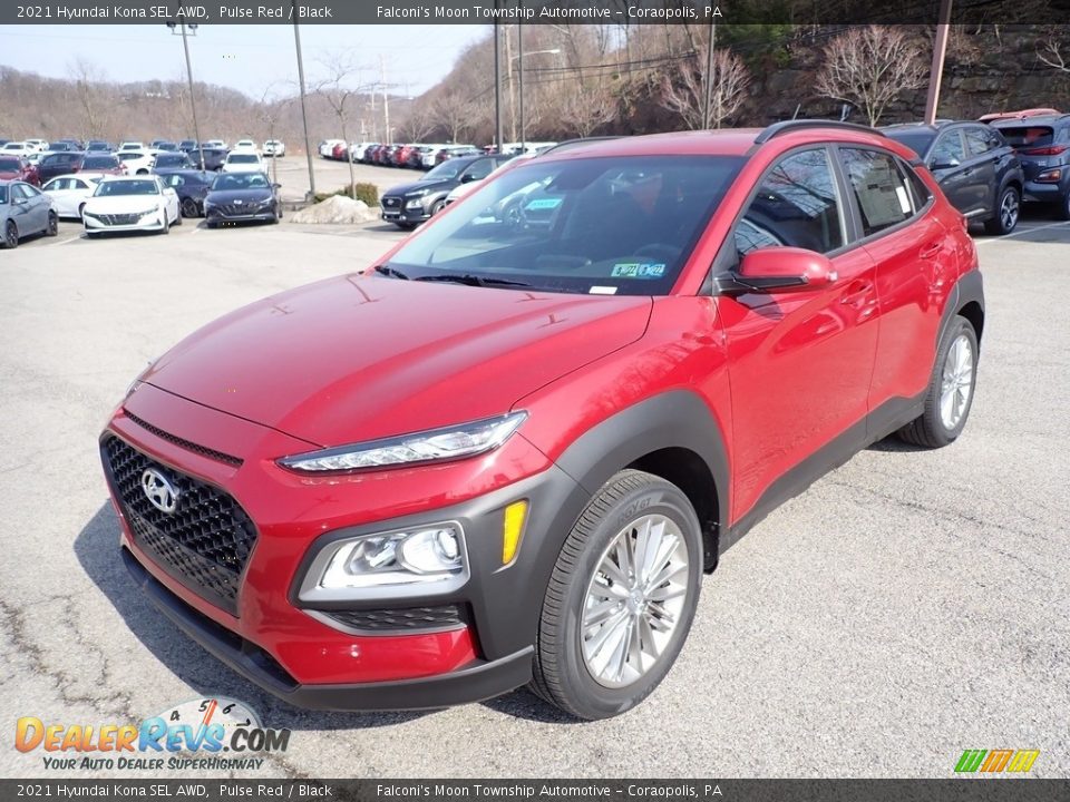 2021 Hyundai Kona SEL AWD Pulse Red / Black Photo #5