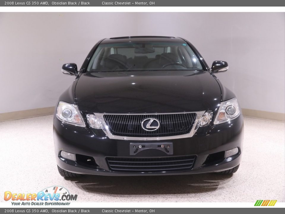 2008 Lexus GS 350 AWD Obsidian Black / Black Photo #2