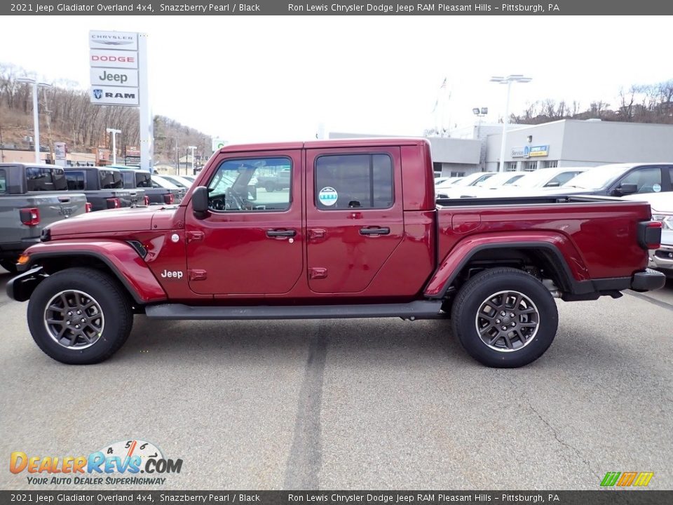 2021 Jeep Gladiator Overland 4x4 Snazzberry Pearl / Black Photo #2