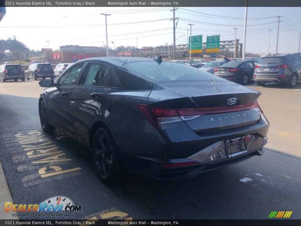 2021 Hyundai Elantra SEL Portofino Gray / Black Photo #3