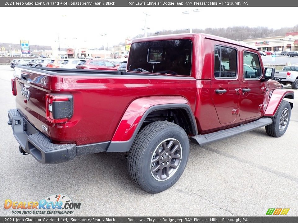 2021 Jeep Gladiator Overland 4x4 Snazzberry Pearl / Black Photo #5