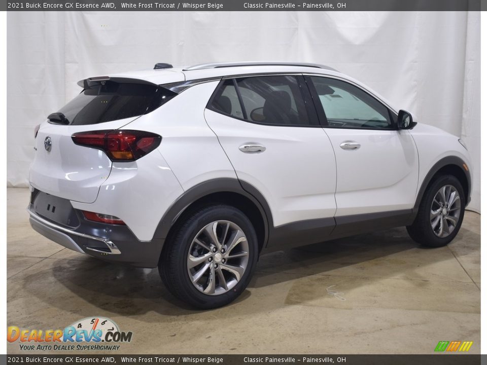 2021 Buick Encore GX Essence AWD White Frost Tricoat / Whisper Beige Photo #2