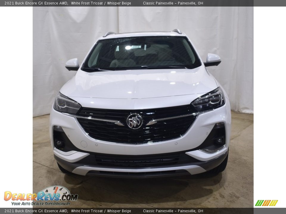 2021 Buick Encore GX Essence AWD White Frost Tricoat / Whisper Beige Photo #4