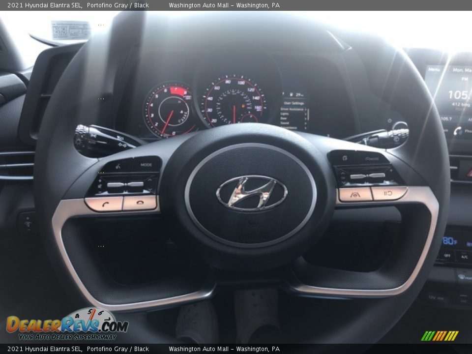 2021 Hyundai Elantra SEL Portofino Gray / Black Photo #10