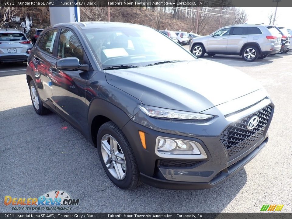 2021 Hyundai Kona SE AWD Thunder Gray / Black Photo #3