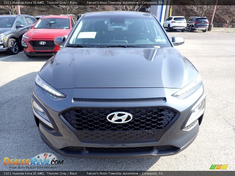 2021 Hyundai Kona SE AWD Thunder Gray / Black Photo #4