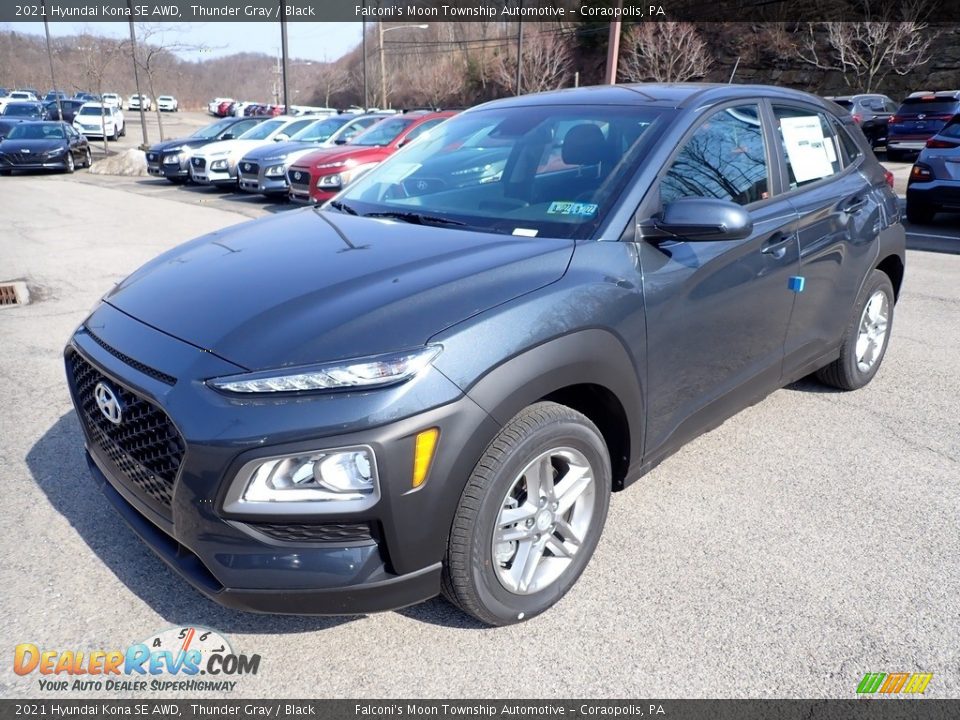 2021 Hyundai Kona SE AWD Thunder Gray / Black Photo #5