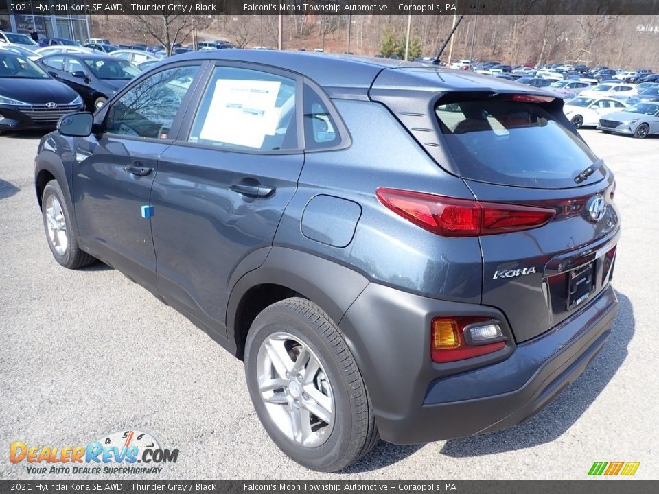 2021 Hyundai Kona SE AWD Thunder Gray / Black Photo #6