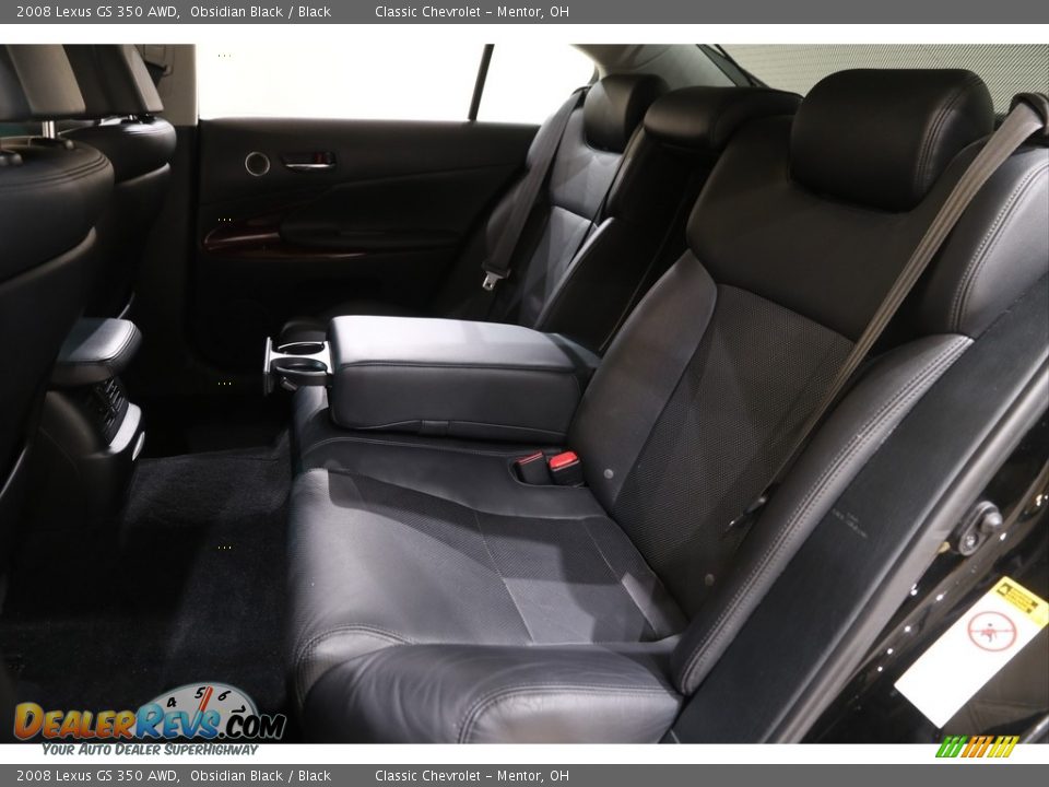 2008 Lexus GS 350 AWD Obsidian Black / Black Photo #19