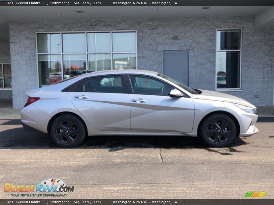 2021 Hyundai Elantra SEL Shimmering Silver Pearl / Black Photo #2