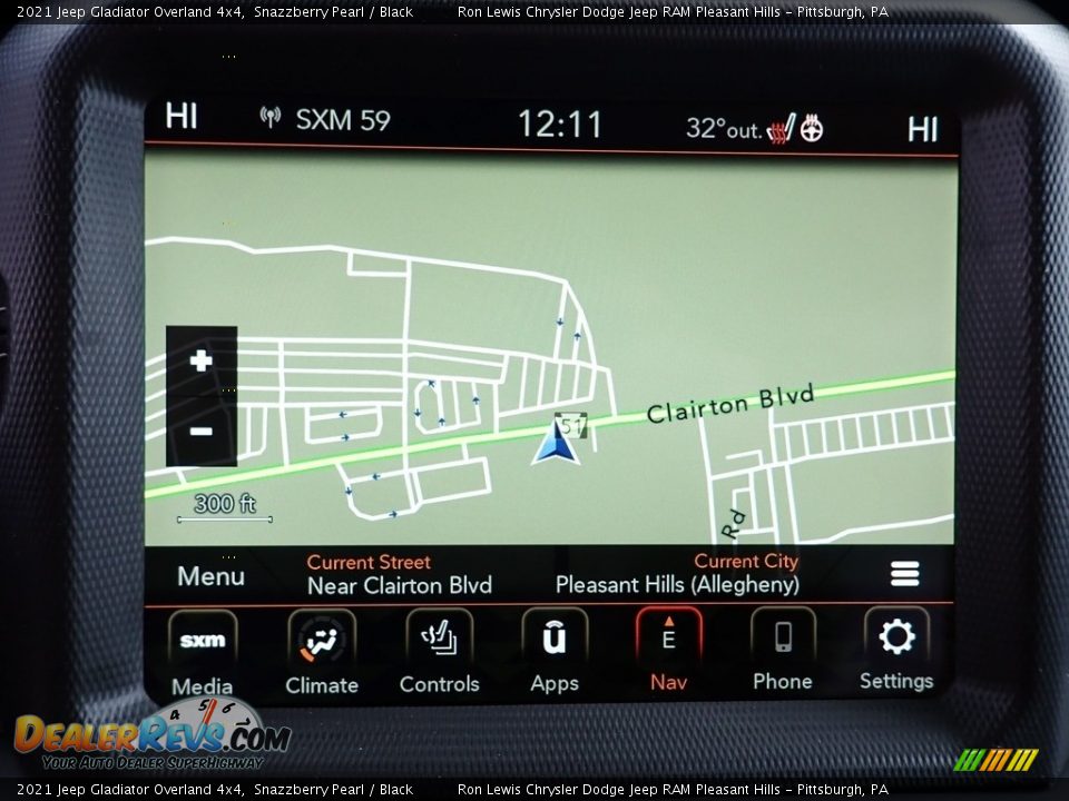 Navigation of 2021 Jeep Gladiator Overland 4x4 Photo #18